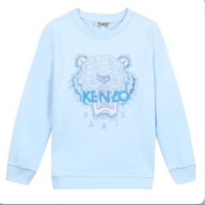 Blue Embroidered Tiger Sweatshirt 